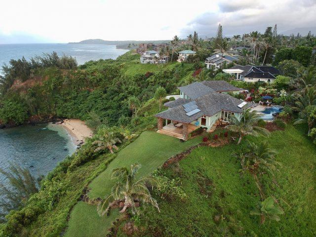 New Drone Videos Of Honu Point Vacation Rental - Kauai, Hawaii