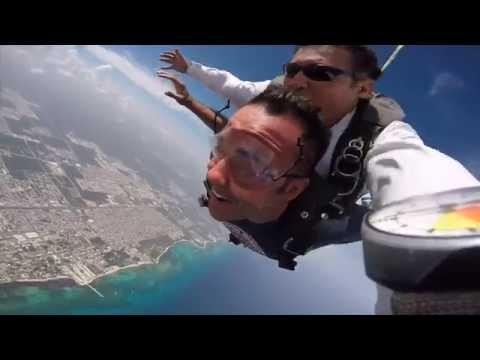 Skydiving in Playa Del Carmen Mexico - YouTube