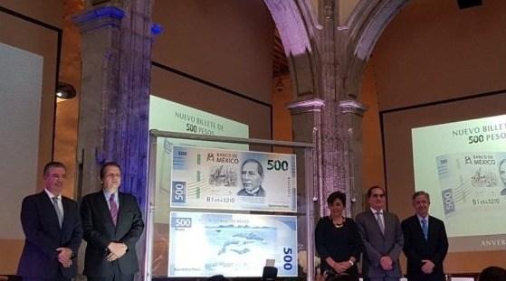 Bank of Mexico presents new 500 peso bill - Riviera Maya News