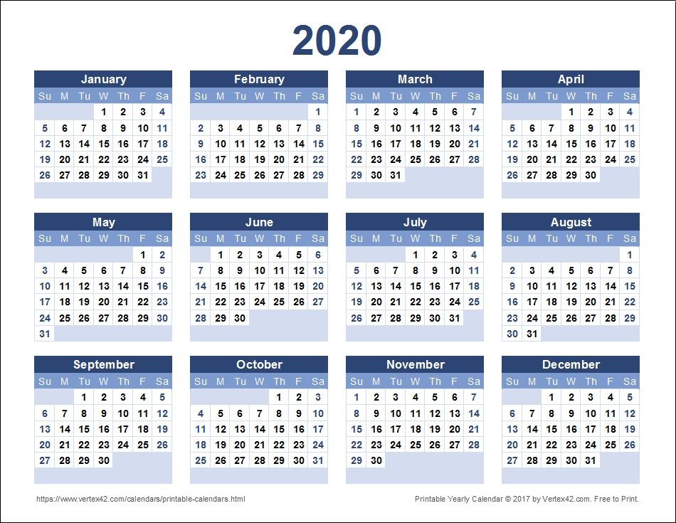 Calendar Designs 2020