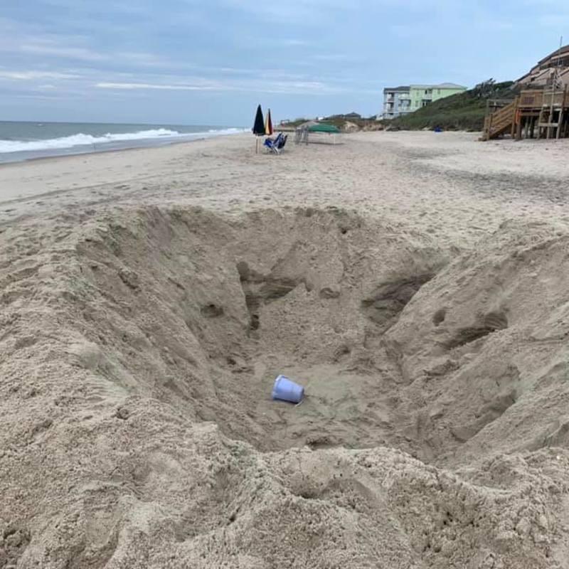 Digging Holes in the sand