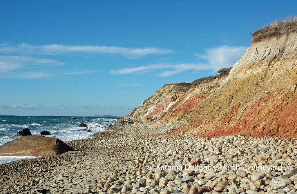 A walk:  Moshup Beach and the Cliffs of Gay Head, Aquinnah, Martha's Vineyard