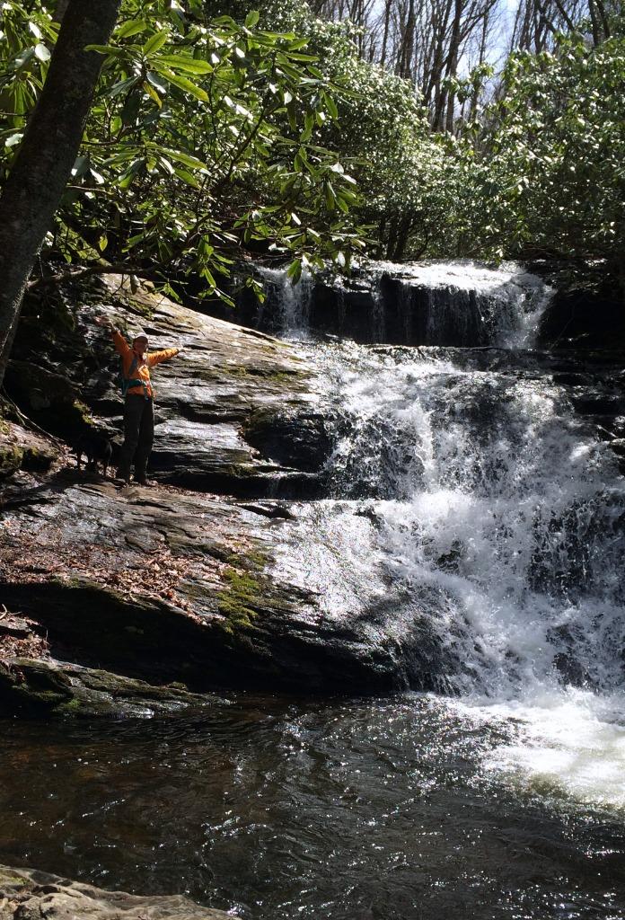 Waterfalls Near Standing Indian